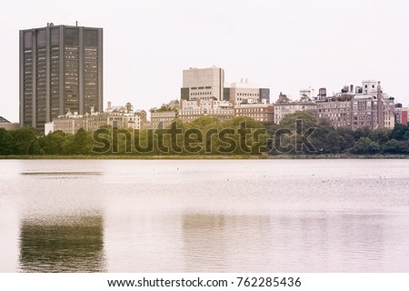 New York buildings seen from the river