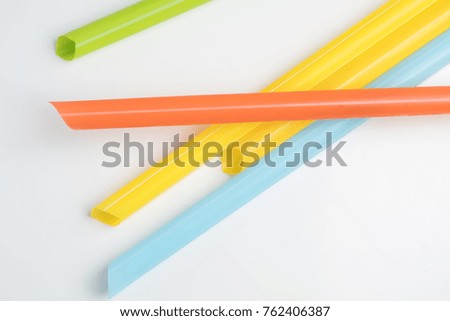 drinking straw isolated