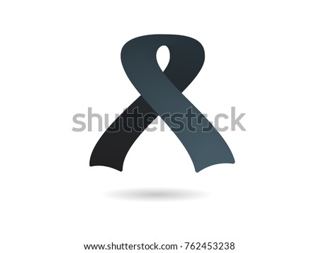 Black ribbon for mouning and MIA POW awareness