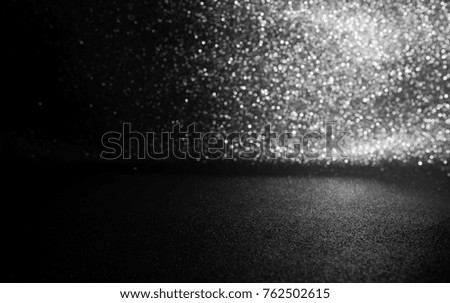 black and white glitter texture abstract background. bokeh. defocused