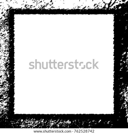 Frame vector black and white grunge