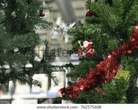 Beautiful decorated christmas tree. Holiday concept