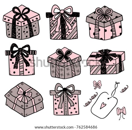 Gift Boxes doodle
