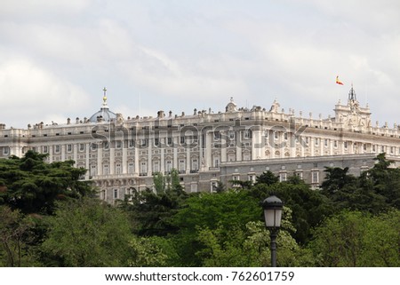 The Royal Palace of Madrid, Spain