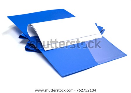 file folder with documents and documents. retention of contracts isolated white background