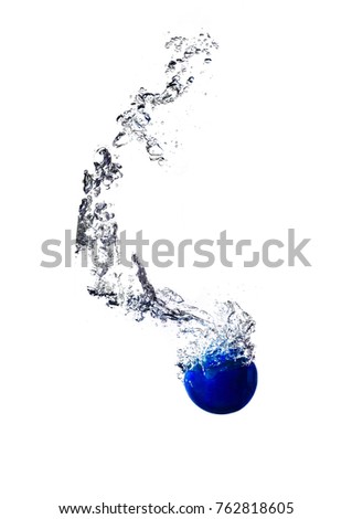 Balls under water