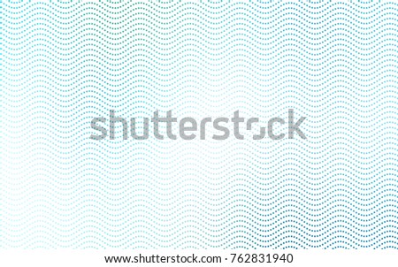 Light Blue, Green vector illustration which consist of circles. Dotted gradient design for your business. Creative geometric background in halftone style with colored spots.
