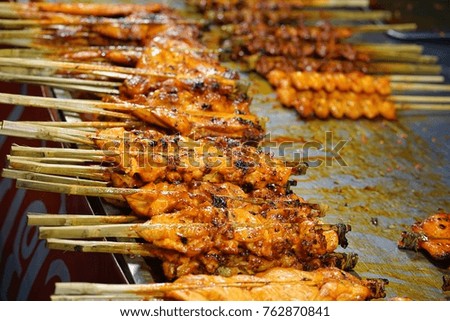chicken grill at Bangkok,Thailand
