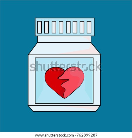bank with a broken heart and grievances Royalty-Free Stock Photo #762899287