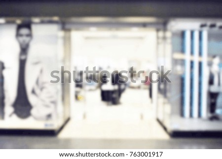 abstract blur in luxury shopping mall and retail store for background