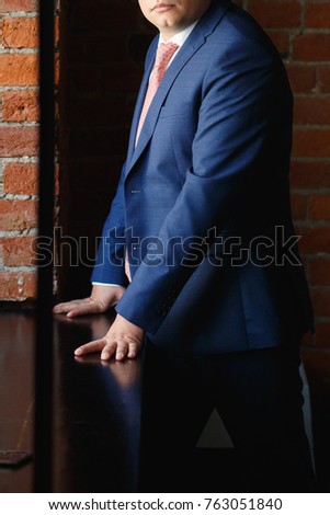 Businessman going to work