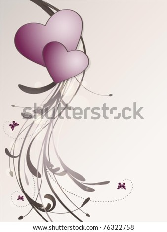 Wedding card floral