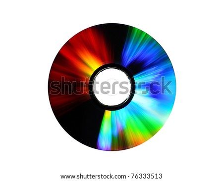 photo of a dvd on white background