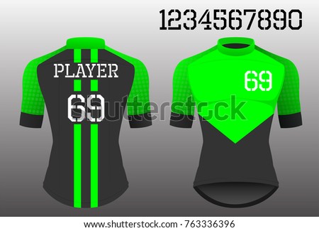 Cycle jersey design for cyclist
,Cycling shirt,cyclist shirt sport wear for fashion and number with vector illustration agile and strength Concept.