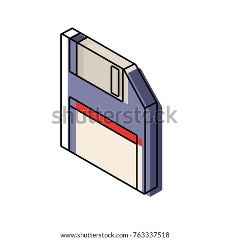 floppy diskette  vector illustration