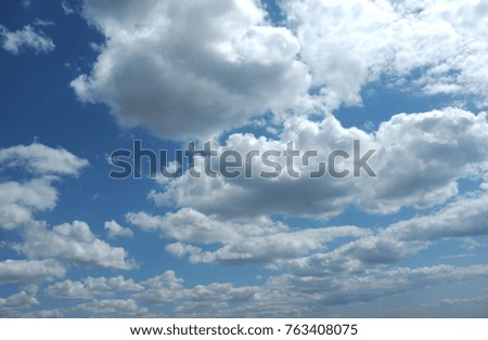 Clouds in sky as background