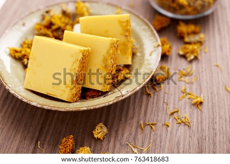 Japanese chrysanthemum tea soap