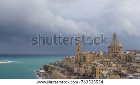 Photo from iconic fortified city of Valletta and Our Lady of Mount Carmel Cathedral, Malta
