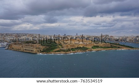 Photo from iconic fortified city of Valletta to island of Manoel, Malta