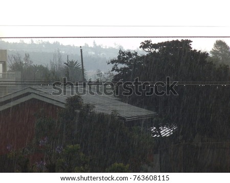 Beautiful landscape background photography of a rainy day storm