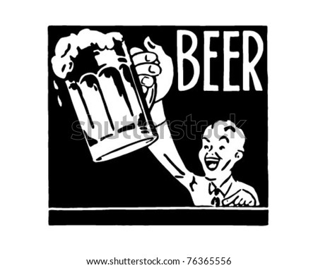 Beer 2 - Retro Ad Art Banner