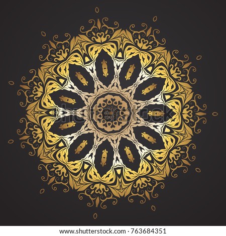Flower Mandala. Vintage decorative elements. Oriental pattern, vector illustration. Islam, Arabic, Indian, moroccan,spain, turkish, pakistan, chinese, mystic, ottoman motifs.