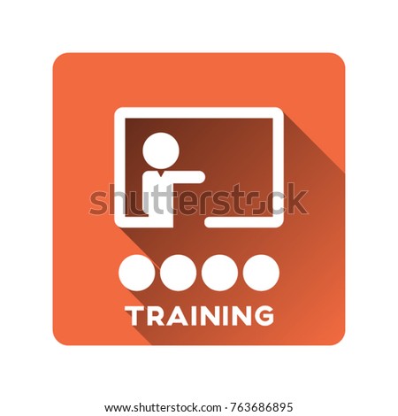 Training icon vector