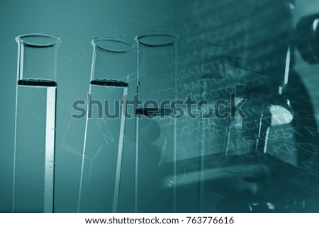 Laboratory data. Science concept.