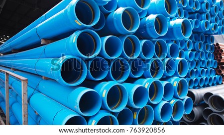 Upvc pipe stock Royalty-Free Stock Photo #763920856