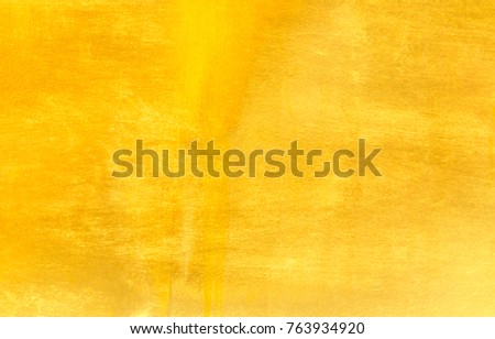 Gold metal brushed background or texture / gold foil texture background