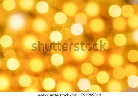 Abstract bokeh light gold background 