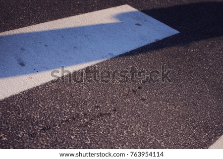 Urban asphalt shadow