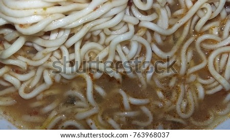 Instant noodle in Bowl
