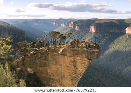 Hanging Rock Lookout, Blue Mountains, Australia Royalty-Free Stock Photo #763992235