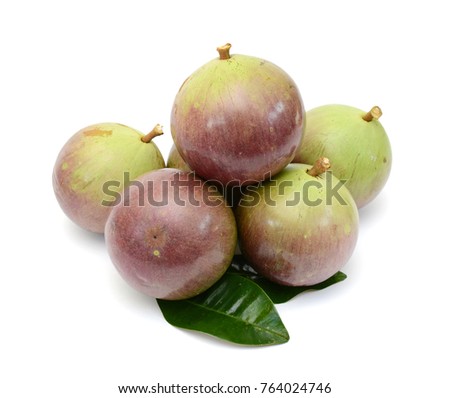 star apple isolated on white background