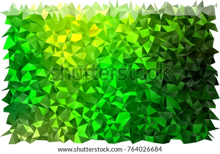 Light Green vector low poly pattern. Triangular geometric sample with gradient.  Brand-new design for your business.