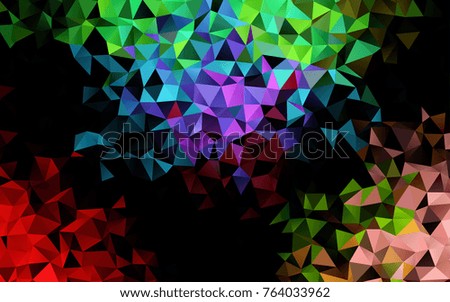 Light Multicolor, Rainbow vector polygon abstract pattern. A completely new color illustration in a vague style. The polygonal design can be used for your web site.