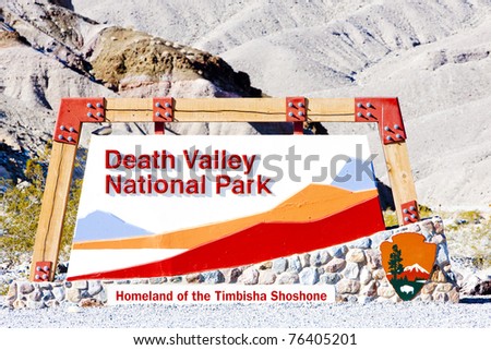 entrance, Death Valley National Park, California, USA