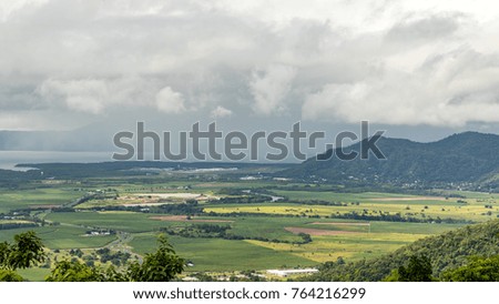 High view of mountain and valley, Cairns , Queensland