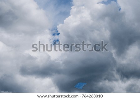 The vast blue sky and clouds. blue sky background with clouds nature