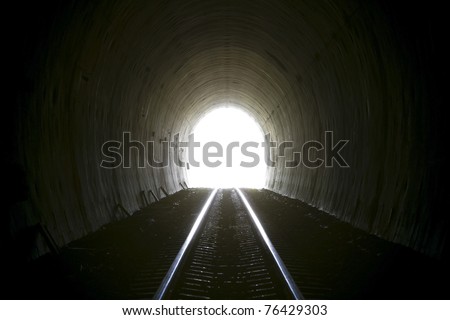 Tunnel light.
 Royalty-Free Stock Photo #76429303