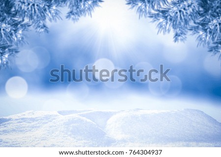Winter background and free space for your decoration 
