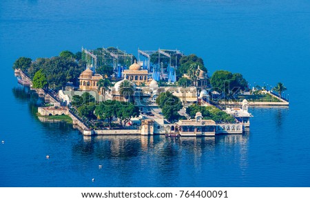 Jag Mandir Palace, Lake Pichola, Udaipur, Rajasthan, India, Asia Royalty-Free Stock Photo #764400091