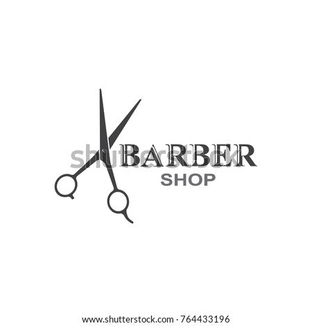 Scissors icon.barber shop.modern design.vector illustration.flat logo