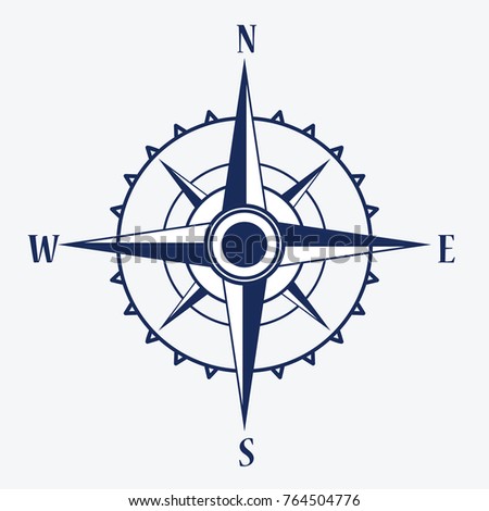 Wind rose compass  vector symbol.Compass Icon  design element
