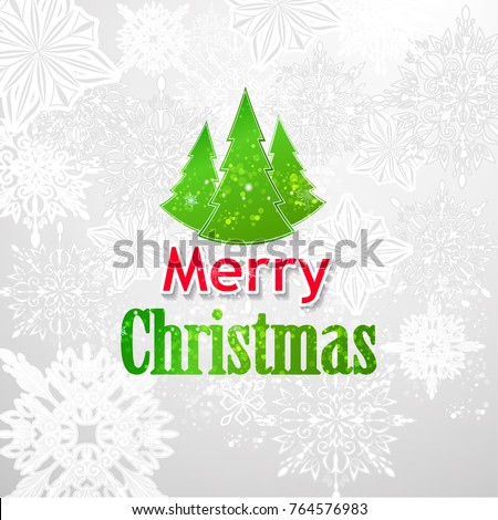 Christmas greeting card vector typography.
