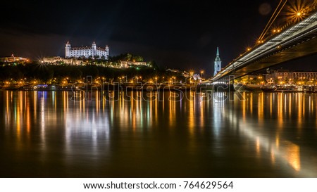 Bratislava city night photography