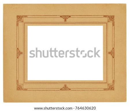 Vintage picture frame - Isolated (clipping path included)
