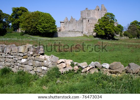 Craigmillar Castle in Edinburgh, Scotland, was founded circa 1400 by the Preston family and has strong historical connections with Mary Queen of Scots who was a frequent visitor.