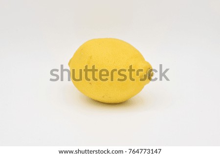 Lemon on White Background